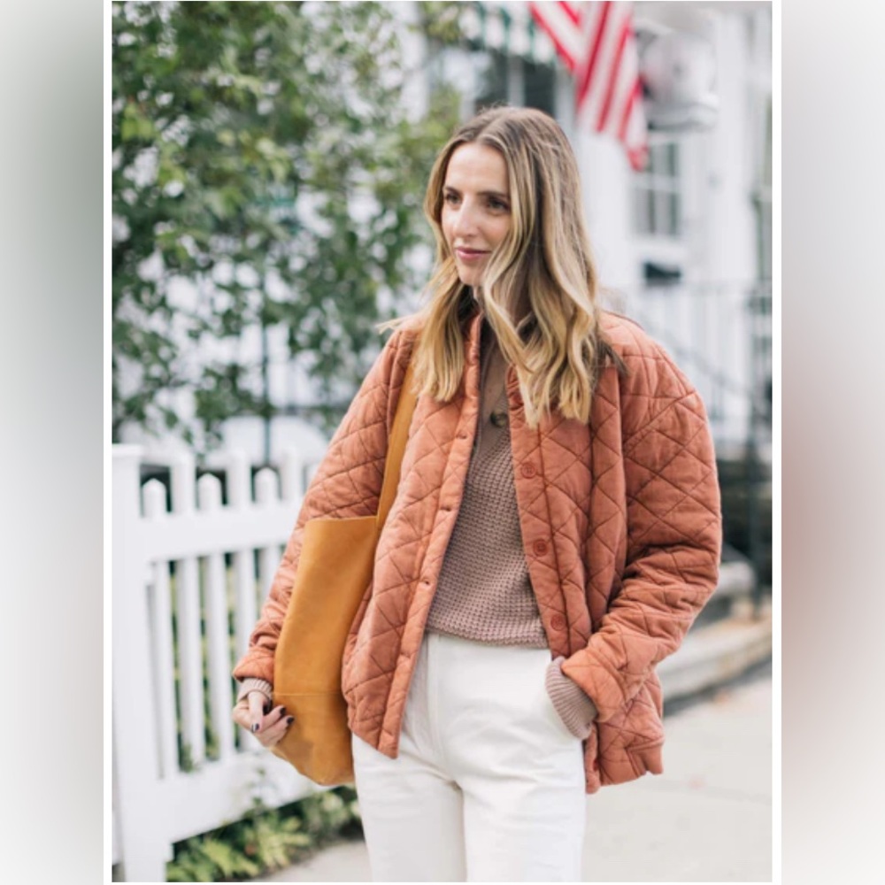 Able Nora Quilted Jacket in Gingerbread